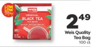 Weis Markets Weis Quality Tea Bag offer