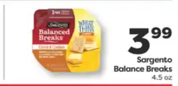 Weis Markets Sargento Balance Breaks offer