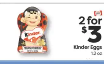 Weis Markets Kinder Eggs offer