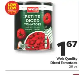 Weis Markets Weis Quality Diced Tomatoes offer