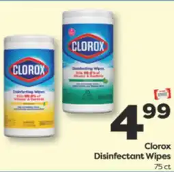 Weis Markets Clorox Disinfectant Wipes offer