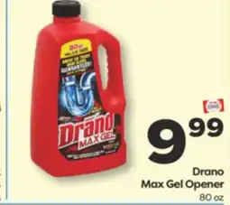 Weis Markets Drano Max Gel Opener offer