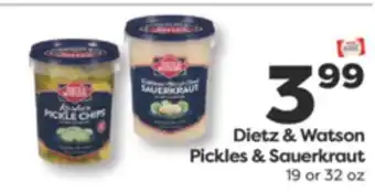 Weis Markets Dietz & Watson Pickles & Sauerkraut offer