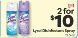 Weis Markets Lysol Disinfectant Spray offer