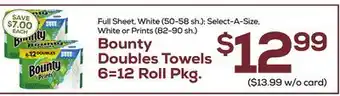 DeCicco & Sons Bounty Doubles Towels offer