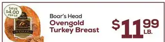 DeCicco & Sons Boar's Head Ovengold Turkey Breast offer