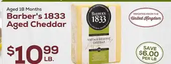 DeCicco & Sons Barber's 1833 Aged Cheddar offer