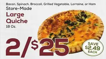 DeCicco & Sons Large Quiche offer