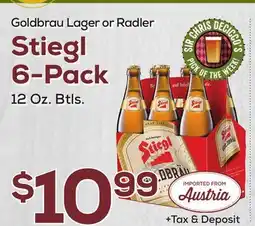 DeCicco & Sons Goldbrau Lager or Radler Stiegl 6-Pack offer