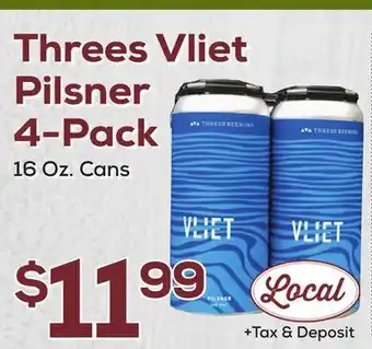 DeCicco & Sons Threes Vliet Pilsner 4-Pack offer