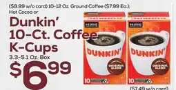 DeCicco & Sons Dunkin' 10-Ct. Coffee K-Cups 3 offer