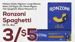 DeCicco & Sons Ronzoni Spaghetti offer