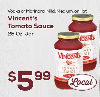 DeCicco & Sons Vincent's Tomato Sauce offer