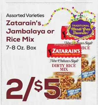 DeCicco & Sons Zatarain's Jambalaya or Rice Mix offer