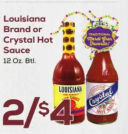 DeCicco & Sons Louisiana Brand or Crystal Hot Sauce offer