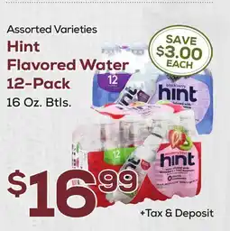 DeCicco & Sons Hint Flavored Water 12-Pack offer