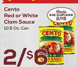 DeCicco & Sons Cento Red or White Clam Sauce offer