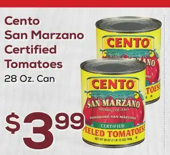 DeCicco & Sons Cento San Marzano Certified Tomatoes offer