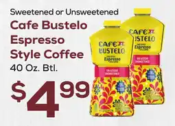 DeCicco & Sons Cafe Bustelo Espresso Style Coffee offer