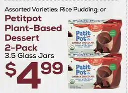 DeCicco & Sons Petitpot Plant-Based Dessert 2-Pack offer