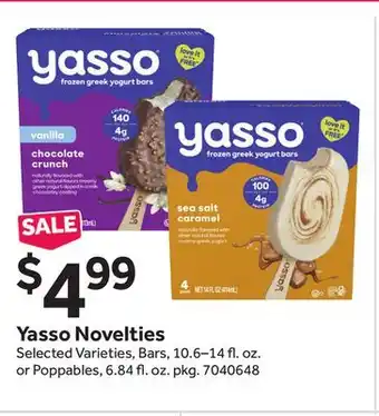 Stop&Shop Yasso Novelties offer