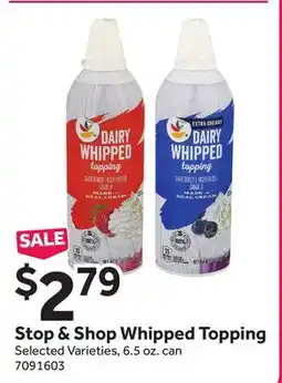 Stop&Shop Stop & Shop Whipped Topping offer