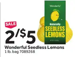 Stop&Shop Wonderful Seedless Lemons offer