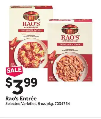 Stop&Shop Rao's Entrée offer