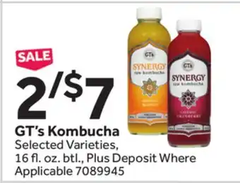 Stop&Shop GT's Kombucha offer