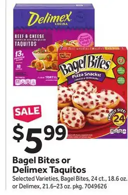 Stop&Shop Bagel Bites or Delimex Taquitos offer