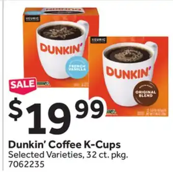 Stop&Shop Dunkin' Coffee K-Cups offer