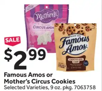 Stop&Shop Famous Amos or Mother's Circus Cookies offer