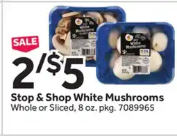 Stop&Shop Stop & Shop White Mushrooms offer