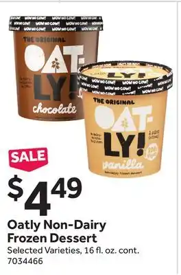 Stop&Shop Oatly Non-Dairy Frozen Dessert offer