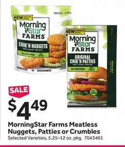 Stop&Shop MorningStar Farms Meatless Nuggets, Patties or Crumbles offer