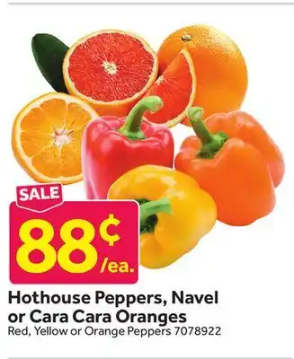 Stop&Shop Hothouse Peppers, Navel or Cara Cara Oranges offer