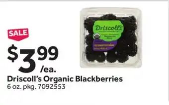 Stop&Shop Driscoll's Organic Blackberries offer