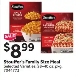 Stop&Shop Stouffer's Family Size Meal offer