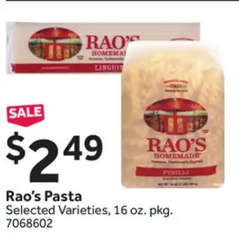 Stop&Shop Rao's Pasta offer