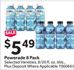 Stop&Shop Powerade 8 Pack offer