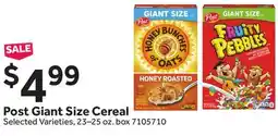 Stop&Shop Post Giant Size Cereal offer