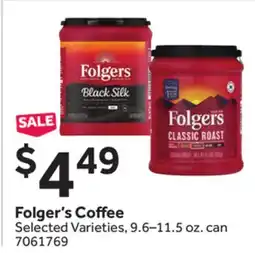 Stop&Shop Folger's Coffee offer