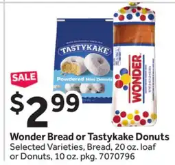 Stop&Shop Wonder Bread or Tastykake Donuts offer