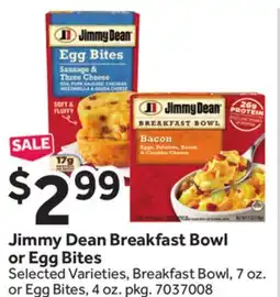 Stop&Shop Jimmy Dean Breakfast Bowl or Egg Bites offer