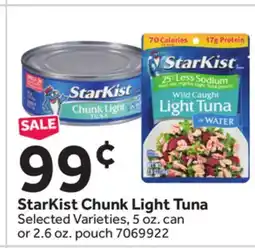 Stop&Shop StarKist Chunk Light Tuna offer