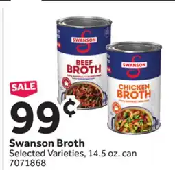 Stop&Shop Swanson Broth offer