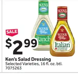 Stop&Shop Ken's Salad Dressing offer