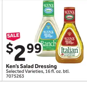 Stop&Shop Ken's Salad Dressing offer