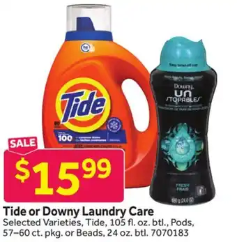 Stop&Shop Tide or Downy Laundry Care offer