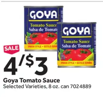 Stop&Shop Goya Tomato Sauce offer